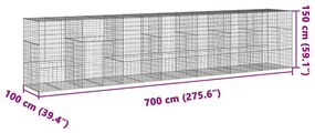 ΣΥΡΜΑΤΟΚΙΒΩΤΙΟ ΜΕ ΚΑΛΥΜΜΑ 700X100X150ΕΚ ΑΠΟ ΓΑΛΒΑΝΙΣΜΕΝΟ ΧΑΛΥΒΑ 3295219