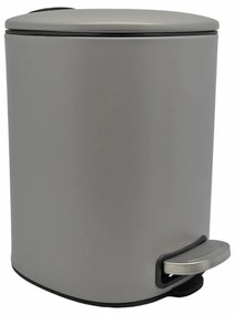 Καλάθι Μπάνιου 5lt Τετράγωνο Soft Close Γκρι Ματ Inox ANKOR