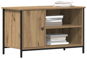 vidaXL Ντουλάπι τηλεόρασης Artisan Oak 80x40x50 εκ Επεξεργασμένο ξύλο και Ατσάλι