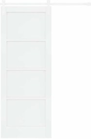 vidaXL Συρόμενη Πόρτα Χειροκίνητος Λευκό 78 x 202 εκ.