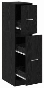 vidaXL Φαρμακοποιϊκή Ντουλάπα Μαύρη δρυς 30 x 41 x 118 εκ.