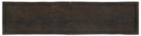 vidaXL Επιφ Τραπεζιού Αν Καφέ 220x50x(2-6)εκ.Ακατέργ. Μασίφ Ξύλο Δρυός