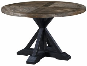 Τραπέζι Riverton 767, Σκούρο ξύλο, Μαύρο, 76cm, 50 kg, Ξύλο, Ξύλο: Πεύκο | Epipla1.gr