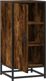 vidaXL Ραφιέρα Καπνιστή Δρυς 35,5x35x76 εκ. Επεξ. Ξύλο + Μέταλλο