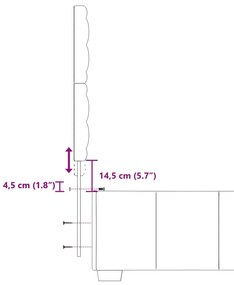 Κρεβάτι Boxspring με Στρώμα Σκούρο Καφέ 80x200 εκ. Υφασμάτινο - Καφέ