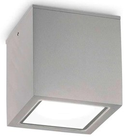 Φωτιστικό Οροφής - Σποτ Techo 326894 9x9x9,5cm 1xGU10 20W Grey Ideal Lux