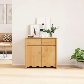 vidaXL Πλαϊνό γραφείο με συρτάρι Drammen Δρυς 79 x 43 x 75.5 εκ.