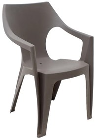 Πολυθρόνα πολυπροπυλενίου Dante χρώμα cappuccino 57x55x79εκ.