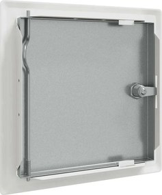 vidaXL Πάνελ Πρόσβασης 2 pcs Λευκό 23 x 23 x 3 cm Ατσάλι