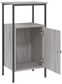 vidaXL Κομοδίνα 2 τεμ. Γκρι Sonoma 41 x 31 x 80 εκ. από Επεξεργ. Ξύλο