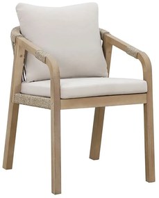 Πολυθρόνα Malibu 228-000007 66x55x75cm Beige-Natural