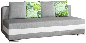 Καναπές - κρεβάτι Zenia-Γκρι - Λευκό