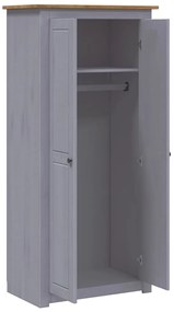 vidaXL Ντουλάπα Γκρι 80 x 50 x 171,5 εκ. από Μασίφ Ξύλο Πεύκου Panama