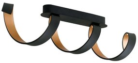 Φωτιστικό Οροφής - Πλαφονιέρα Led-Helix-PL4 NER 20W 4000K 1600lm Black Luce Ambiente Design Aluminium