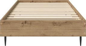 vidaXL Σκελετός Κρεβατιού Artisan Δρυς 80 x 200 cm Επεξεργασμένο Ξύλο