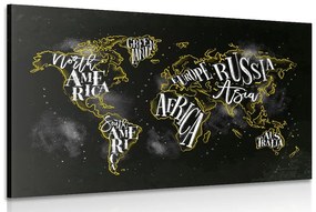 Εικόνα παγκόσμιο χάρτη τάσης - 120x80