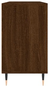 vidaXL Ντουλάπι Μπάνιου Καφέ Δρυς 80 x 33 x 60 εκ. Επεξεργασμένο Ξύλο