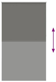 Roller Blind Blackout γκρί 135x210 cm Πλάτος υφάσματος 131,6cm - Γκρι