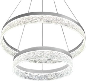 Κρεμαστό Φωτιστικό Πολύφωτο Gala Silver 54W 4000K 60cm