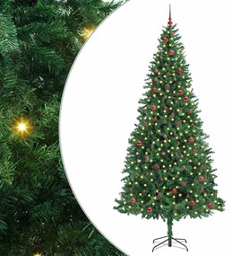 vidaXL Τεχνητό Χριστουγεννιάτικο Δέντρο με 300 LED Πράσινο 300 cm