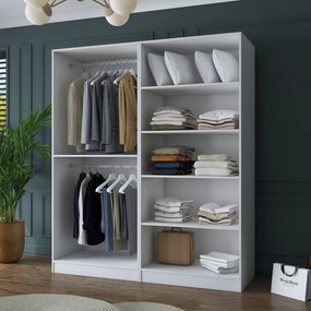 Ντουλάπα Λευκό BRATALE 180x57.5x210