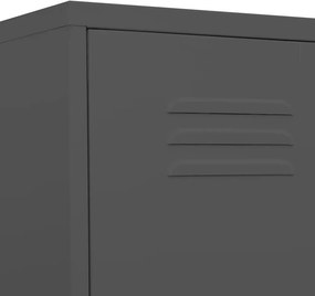 vidaXL Φοριαμός Ανθρακί 35 x 46 x 180 εκ. από Ατσάλι