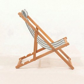 Ξαπλώστρα Κήπου Γκρι / Λευκό GRAOL 59x44x90