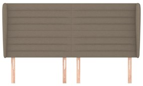 vidaXL Κεφαλάρι με Πτερύγια Taupe 183x23x118/128 εκ. Υφασμάτινο