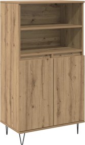 vidaXL Highboard Καφέ 60 x 36 x 110 εκ. Επεξεργασμένο ξύλο