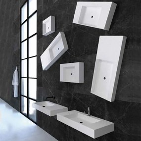 One Project Top 40/B 100  MDF - Πάγκος με Νιπτήρα &amp; Καθρέπτη