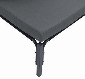 vidaXL Σετ Καναπέ Κήπου με μαξιλάρι 11 pcs Μαύρο Ατσάλι