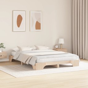 vidaXL Κρεβάτι 160x200 cm από Στερεό Ξύλο Πεύκου