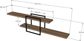 Wall Shelf Mone - Atlantik Atlantic Pine