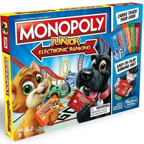 Επιτραπέζιο Παιχνίδι Monopoly Junior E1842110 Ηλεκτρονική Τραπεζική Για 2-4 Παίκτες Multi Hasbro