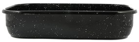 Ταψί Εμαγιέ 01-9113 Ορθογώνιο 41X27X7.5Cm Μέταλλο Black Estia Aluminium