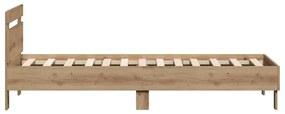vidaXL Πλαίσιο Κρεβατιού artisan δρυς 90 x 190 cm Επεξεργασμένο ξύλο