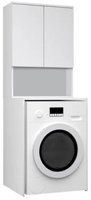 Έπιπλο πλυντηρίου Cozen Megapap χρώμα λευκό 65x60x178εκ.-GP028-0129,1