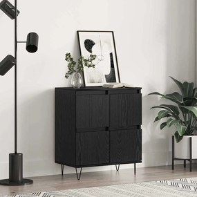 vidaXL Πλαϊνό γραφείο Μαύρο 60 x 35 x 70 cm Επεξεργασμένο ξύλο