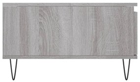 vidaXL Τραπεζάκι Σαλονιού Γκρι Sonoma 90x60x35 εκ. Επεξεργασμένο Ξύλο