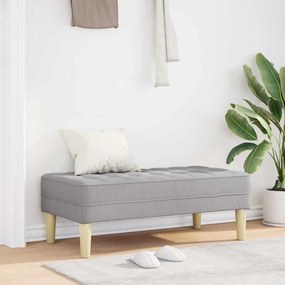 vidaXL παγκάκι Σκούρο γκρι 113 x 57 x 39 εκ. ύφασμα
