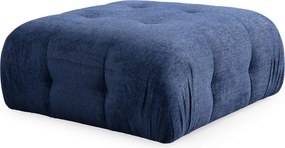 Corner Sofa Amaris 2 Seater With Pouffe - Navy Blue Navy Blue