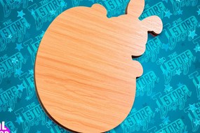 Intra απο ξύλο plywood 3mm-4mm πάχος - Πασχαλινές σανίδες κοπής | Κόψιμο με λέιζερ λαγουδάκι Δίασταση 15x15 cm INTRAFABR-91657759