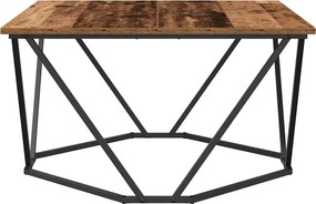 vidaXL Τραπεζάκι σαλονιού Παλιό Ξύλο 80 x 80 x 45 cm
