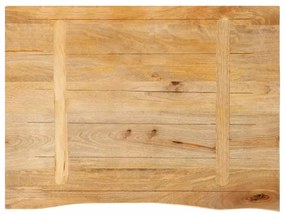 vidaXL Επιφάνεια Τραπεζιού 90x60x2,5 εκ. Live Edge Μασίφ Ξύλο Μάνγκο