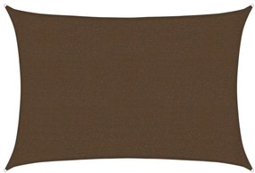 vidaXL Πανί Σκίασης Καφέ 2,5 x 3,5 μ. από HDPE 160 γρ./μ²