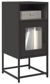 Κομοδίνο Μαύρο 36x39x78 cm από χάλυβα ψυχρής έλασης