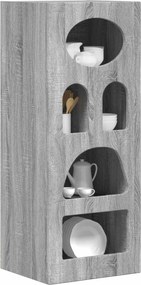 vidaXL Πλαϊνό γραφείο Γκρίζο Σονομα 40 x 35 x 100,5 εκ