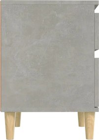 vidaXL Κομοδίνα Γκρι Σκυροδέματος 40x35x50 εκ.