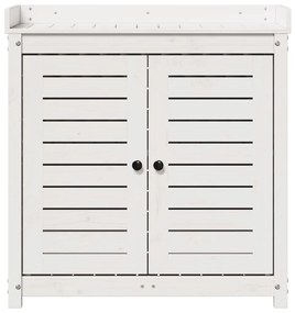 vidaXL Τραπέζι Κηπουρικής με Ράφια 82,5x50x86,5 εκ. Μασίφ Ξύλο Πεύκου