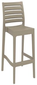 Σκαμπό Μπαρ Ares Dove Grey 20-0345 45Χ51Χ108cm Siesta Polypropylene